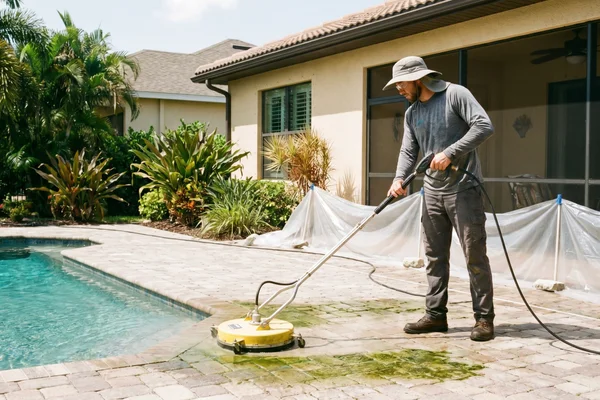 Pool Deck & Lanai Cleaning project example 3 in Cape Coral